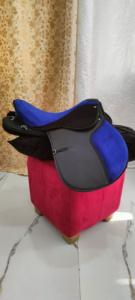 Kaamkaaj Silla de Montar Profesional Sintética para Caballo, Silla Inglesa de Carreras y Resistencia, con Doble Banda Abdominal y Árbol de Madera, Modelo KKJ05 - Product Image 5