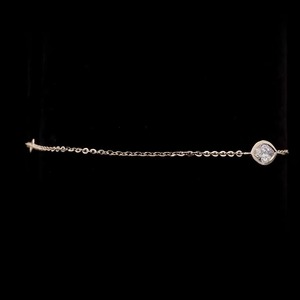 Trendy 0,49 Ct Marquise Lab Grown Diamond Bracelet 14K Rose Gold VVS VS EF Clarity 7 pulgadas Cadena minimalista Joyería fina Mujer - Product Image 3