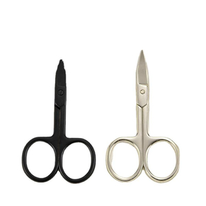 Ciseaux à cuticules ergonomiques en acier inoxydable, design incurvé mini, qualité salon, pour une coupe nette et lisse des cuticules. - Product Image 2