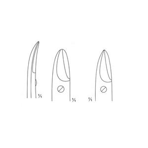 OEM Stainless Steel WIRE CUTTING <b>SCISSORS</b> <b>Curved</b> Blunt/Blunt Size 10cm / 4" German High Quality Surgical Instruments - Product Image 2