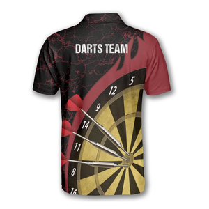 Logo de l'équipe personnalisée et sublimation de chiffres Maillot de fléchettes pour hommes Polo de maillot de fléchettes de club à vendre - Product Image 3