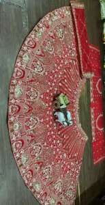 Paillettes de broderie pour adultes à la mode Work Cancan & Canvas Patta Lehenga Choli Vêtements indiens et pakistanais élégants - Product Image 6