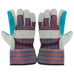 ถุงมือนิรภัยสำหรับทำงานกลางแจ้งถุงมือหนังแบบหนาทนทาน - Product Image 4