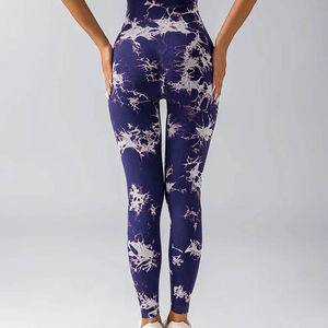 Elastic Waist Scrunch Butt Women Sublimation Design Activewear <b>Leggings</b> Premium Quality Seamless Yoga <b>Legging</b> with Side <b>Pockets</b> - Product Image 3