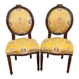 Sedia da pranzo trapuntata di epoca vittoriana con struttura in legno massello e Design di raffreddamento del sedile imbottito per uso appartamento - Product Image 2