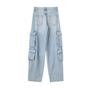 Jeans de Moda para Mujer, de Alta Calidad, Estilo Holgado con Múltiples Bolsillos - Product Image 5