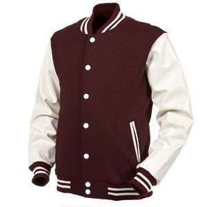 OEM personalizado bombardero Letterman béisbol bordado Varsity chaqueta Old School Varsity chaquetas hombres al por mayor en blanco Varsity chaquetas - Product Image 2