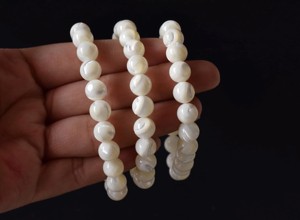 Natural Semi Precious Quality Mop Star 8mm Round <b>Healing</b> <b>Bracelet</b> for Meditation Jewelry - Product Image 4