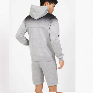 2025/2026 soleil fané unisexe coton Poly mélange à capuche ensemble court Logo brodé Premium Streetwear tenue à capuche et short ensemble - Product Image 2