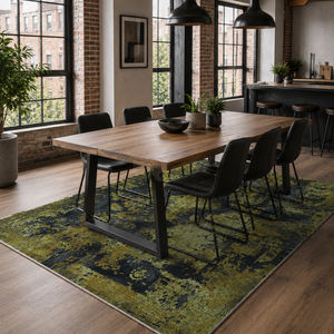 <b>Rug</b> Weavers RW7020 Lineage Graphite Vintage Washable <b>Rug</b> Dropshipping Wholesale Washable Chenille 10 Sizes - Product Image 4