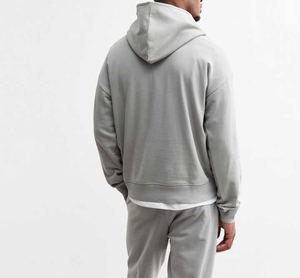 Vente chaude Sweat-shirts personnalisés pour hommes surdimensionnés en coton et polyester mélangés 340GSM Polaire Pull à capuche Impression en relief Broderie 3D Écologique - Product Image 4