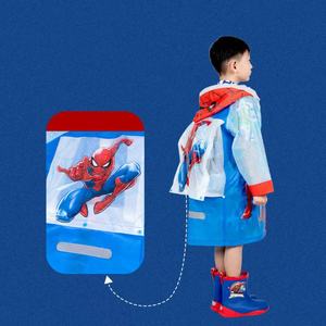 #802 Chubasquero de personaje de dibujos animados de tamaño mediano para niños Cubierta de mochila EVA reutilizable Tiras reflectantes Impermeable Chubasquero de gran tamaño - Product Image 5