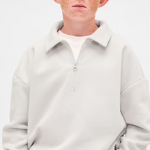 Diseño de Alta Calidad para Compradores al por Mayor con Logotipo Personalizable para Niños, Cuello Camisero con Cierre de Cremallera y Mangas Completas 2026 - Product Image 2