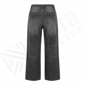 Premium Quality <b>Women's</b> Distressed Denim Pants Pockets New Style Loose Fit Daily Wear Fashion Streetwear Ladies Trousers - Product Image 2