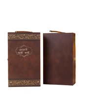Cajas Rígidas de Lujo Biodegradables de Kraft para Vino y Whisky de Año Nuevo, Recubrimiento UV 3D, Lámina Dorada, 27x35x12 CM, Papel de Arte, ISO 9001, Personalizadas