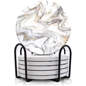 KHOOSI OVERSEAS Sous-verres modernes en marbre/pierre de qualité supérieure Nouveau design étonnamment fabriqués en Inde Tapis et tampons - Product Image 4