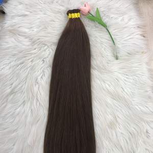 Paquete de cabello virgen a granel RECTO NATURAL de alta calidad, tupé de cabello negro crudo, encaje suizo, mujeres negras, 28 pulgadas, estirado, un donante - Product Image 1