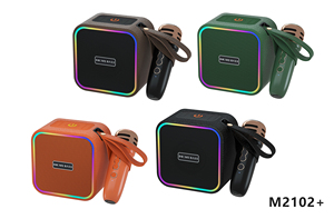 Máy Karaoke Bluetooth Loa Không Dây RGB LED Đầy Màu Sắc Ánh Sáng Ca Hát Loa Với Microphone M2102 + - Product Image 6