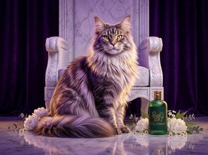 Shampoo pour chat à poils longs VELVETPAW Premium & Shampooing + Après-shampoing 2-en-1 Extrait de camomille Formule soie Pour chats persans et Maine Coon - Product Image 2
