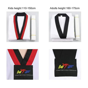 Uniforme de Taekwondo de algodón ligero al por mayor personalizable cómodo con corte automatizado servicio OEM para ropa de artes marciales - Product Image 6