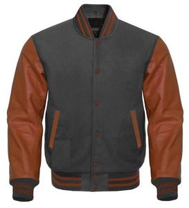 แจ็คเก็ตวาร์ซิตี้ขนสัตว์แบบยูนิเซ็กซ์ สั่งทำได้  สำหรับฤดูใบไม้ผลิ  แบบเป็นทางการ กันน้ำ  ชุดทีมเบสบอลวิทยาลัย  ผู้ผลิตโดยตรงจากโรงงาน - Product Image 1