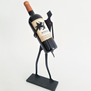 Unique Design Black Finished Metal Adjustable Height Eco-Friendly Modern <b>Wine</b> Bottle Rack for <b>Bar</b> Hotel Restaurant Hot Selling - Product Image 2