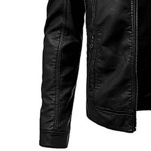 Nouvelle veste en cuir pour hommes personnalisée vêtements de mode de haute qualité veste noire concepteur pour la saison d'hiver vestes en cuir pour hommes - Product Image 5