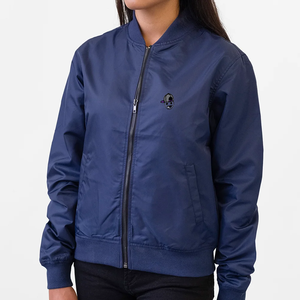 Chaqueta Bomber de Invierno para Mujer 2026, de Alta Calidad, a la Moda, Transpirable, con Exterior de Satén y Decoración Bordada - Product Image 3