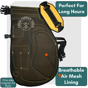 Vente en gros de cuir suédé : Ceinture de maréchal-ferrant, sangles de jambe, outils de clincher, pince à sabots, extracteur de fer à cheval, marteau et crochet - Product Image 3