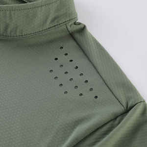 Camisas con estilo de media cremallera para hombre, venta al por mayor, OEM, ODM, proveedor, directo de fábrica, informal, cómodo, manga larga, traje de moda para hombre - Product Image 4