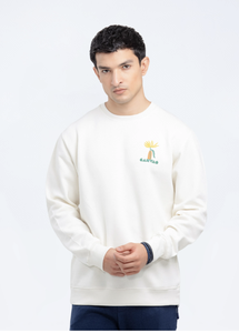 Sweat-shirt en molleton de coton à col rond de haute qualité fait sur mesure à motif solide Pull en polaire de haute qualité de grande taille - Product Image 1