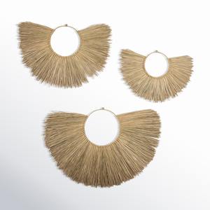 Artesanías colgantes de alta calidad de fibra de algas marinas, arte tejido de fibra de algas marinas, ideas de decoración de pared con colgantes de paja - Product Image 5