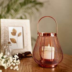 Minimalist Iron Lantern Shelf Indoor Livingroom Bedroom Metal <b>Candle</b> Clean Home Lighting Simple Modern <b>Aesthetic</b> - Product Image 1