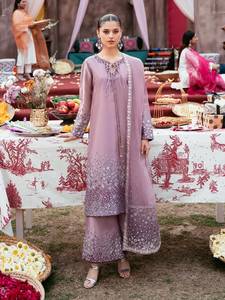Ensemble Salwar Kameez brodé, robe traditionnelle pakistanaise et indienne pour femmes, tenue formelle de luxe, dupatta, pantalon Plazo, vente en gros - Product Image 5