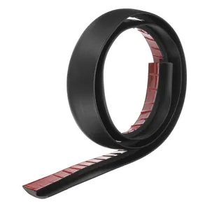 Modern 1.4\" Black <b>Floor</b> Transition Strip 3.33ft Flooring Accessory with 5mm <b>Edging</b> Durable PVC and Aluminium Trims - Product Image 1