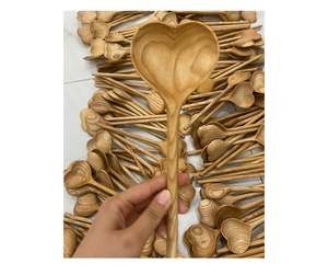 Cuchara de madera hecha a mano Vietnam: respetuosa con el medio ambiente para cocinar-Cuchara de madera duradera para hornear, té, especias, Exportación a granel para enviar - Product Image 1