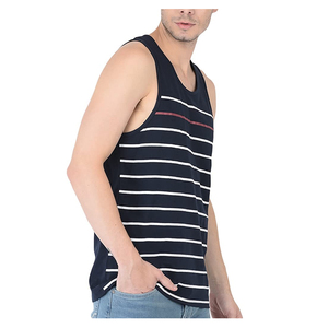 Camiseta sin mangas de poliéster reciclado para hombre, ropa deportiva ecológica de alto rendimiento, proveedor de exportación - Product Image 3