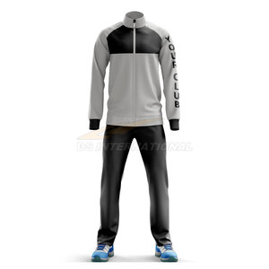 100% โพลีเอสเตอร์ชุดวอร์มสีขาวพิมพ์ลายโลโก้ได้ตามต้องการชุดออกกำลังกายสำหรับเด็กผู้ชายเด็กผู้หญิง - Product Image 1