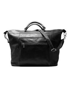 Sac de voyage en cuir véritable noir pour homme, sac de week-end, sac de sport, sac de voyage, grande capacité, couture contrastée, résistant à l'eau - Product Image 3