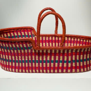 Cesta para bebé recién nacido de algas marinas naturales con asas y forro Cama de cuna de Moisés portátil perfecta para dormir seguro - Product Image 5