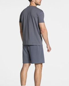Camiseta de Manga Corta para Hombre, Personalizada con Logotipo, de Grafito, Ajustada, Mezcla de Algodón, Transpirable, para Gimnasio y Ropa Urbana - Product Image 2