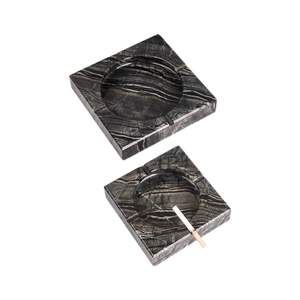 Cendrier Artistique en Résine Sans Fumée, Pièce Décorative Faite à la Main, Carré Élégant, Couleur et Taille Personnalisables, Moderne pour Table - Product Image 1