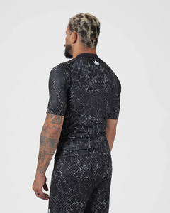 Edge Force Sportswear 2025 100% Polyester UPF50+ Short Sleeves Anti-UV Eco-Friendly Quick Dry <b>Compression</b> MMA Rashguard - Product Image 4