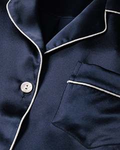 Ensemble de pyjamas en satin pour hommes, vêtements de nuit en soie, printemps et automne, manches longues, satin, deux pièces, pyjama pour hommes - Product Image 5