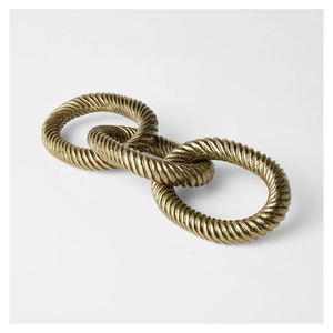 Étagère de cheminée moderne en métal raffiné pour la décoration de la maison, du salon, de la table et de l'entrée, par Ambience Lifestyle - Product Image 5