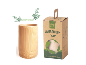 Custom Design Bamboo Fiber Cup/Bamboo Kids Cup With Engrave Laser Logo and the Real Bamboo in Vietnam by Eco2go - Product Image 2