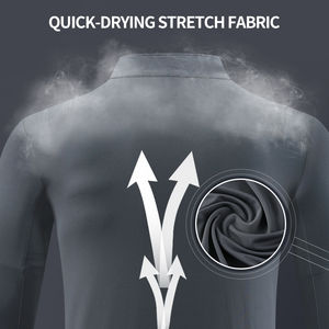 เสื้อรัดกล้ามเนื้อ MMA แบบเรียบแขนยาวสำหรับผู้ชายเสื้อรัดกล้ามเนื้อแบบกำหนดเองมีสไตล์ - Product Image 4