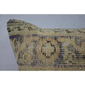 Beige Kantha Patchwork Wool Pillow 32x32 Inch Luxury Vintage Fluffy Decorative Cushion Rustic Woven <b>18x18</b> Inch Premium Throw - Product Image 3
