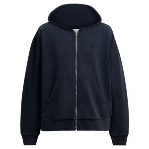 Sweat à capuche et sweat-shirts vierges de haute qualité pour hommes coupe ample à fermeture éclair sweat à capuche grande taille polaire Streetwear vêtements pour hommes décontracté OEM - Product Image 1