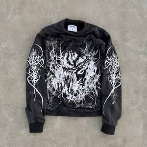 Custom Heavyweight 100% Cotton Winter Hoodies with Custom <b>Silk</b> Screen Printing Distressed Oversized Full-Zip Design - Product Image 5